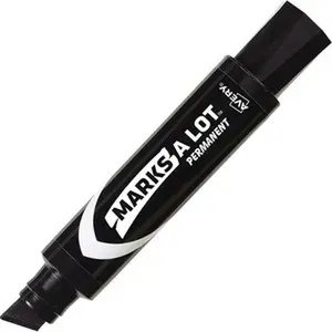 Avery AVE24148 Jumbo Desk-style Marks A Lot Chisel Permanent Marker, Black