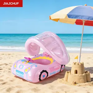Car Shaped Inflatable Pool Float, Realistic Sports Car Look, Interactive Steering Wheel, Thick PVC Material, Perfect for Summer Water Fun, Pool Floaties