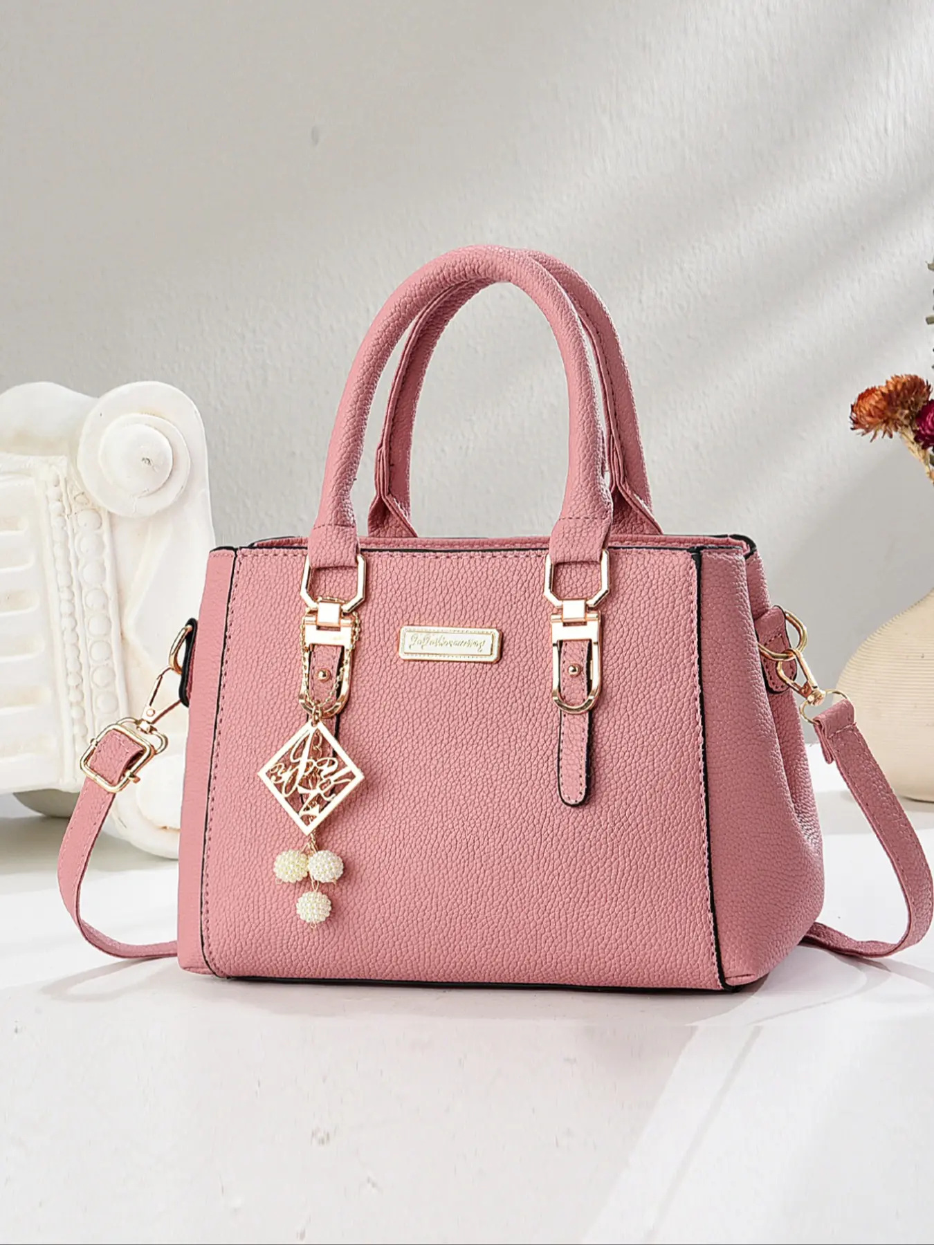 Women's Fashionable Solid Color Handbag, Casual Large Capacity Shoulder Bag for Daily Used, Trendy Versatile High-quality Daily Commuting Bag, Fashion Crossbody Handbag, Fashion Elegant Handbag, Stylish Versatile Bag, Casual Everyday Bag