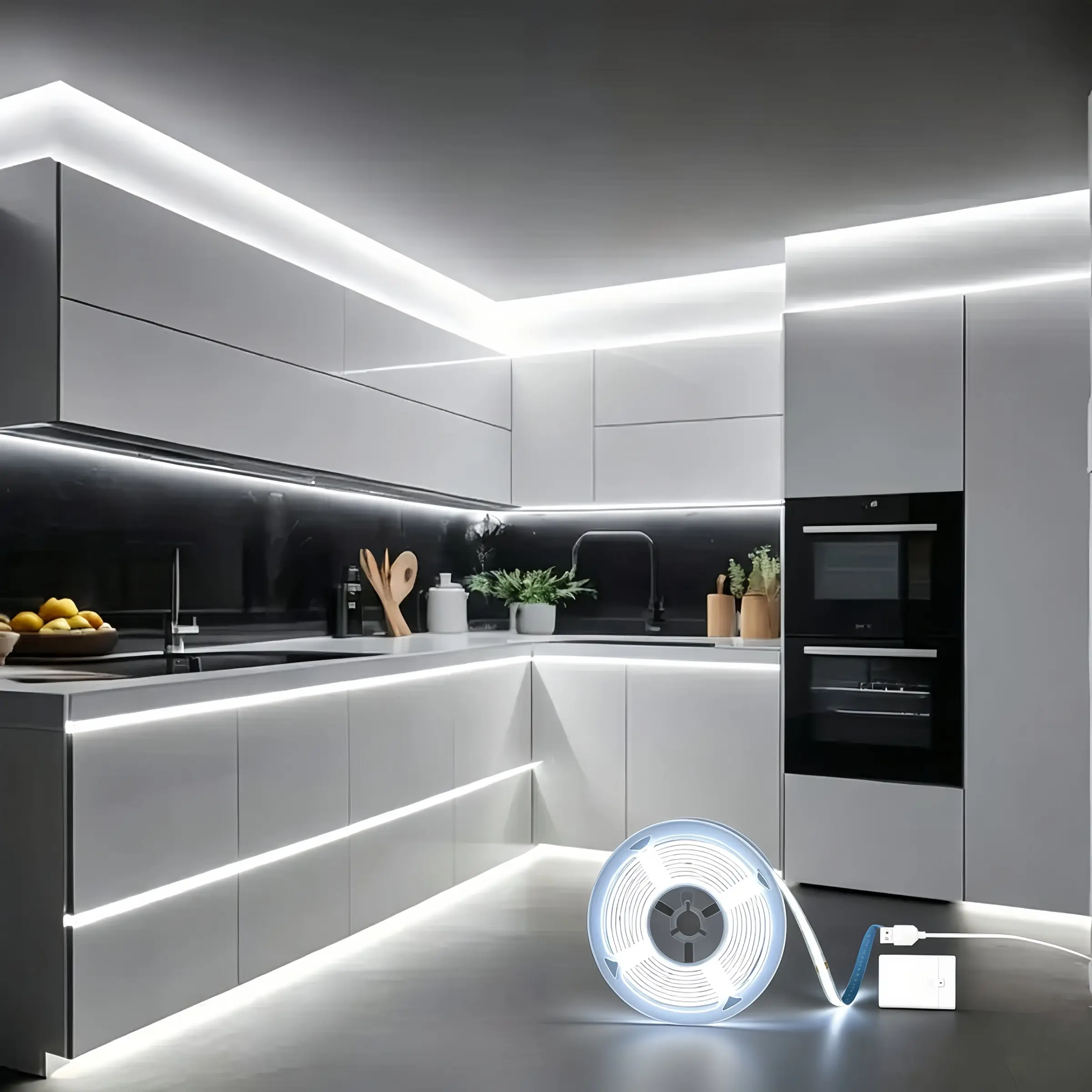 5v COB LED Strip Light, Bendable Flexible LED Tape, USB/battery Powered, Indoor TV Backlight, Cabinet Sticker Lamp, Home Decor Lighting, Ambient Led Lights