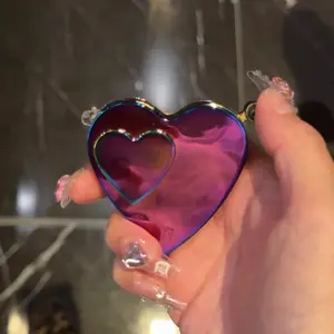 [Lighter only (Without Butane)]Cool No Gas Lighters,Love Shape Red FlameWindproof Lighters,Jet Flame Adjustable FlameRefillable Butane for Girls Men Friends Gifts(Without Butane Gas)