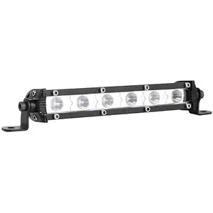 7" Single Row LED Offroad Light Bar, 18W Ultra Slim Straight Spot Work Lamp for Bus Trailer Marine Boat-1450 flashlight tactical