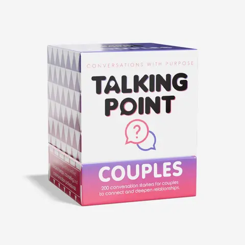 TALKING POINT CARDS Couples Conversation Tabletop Game | 200 Questions to Deepen Intimacy, Spark Laughter, Build Lasting Love | For All Relationship Lengths and Types, Tabletop Games