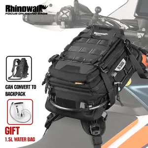 Rhinowalk Motorcycle Tank Bag 9L Waterproof With 1.5L Water Bag Motorcycle Backpack With Rain cover Multi-function Laggage Bag Motorcycle Accessories