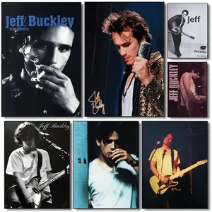 1pc Jeff Buckley Singer Poster, High Definition Art Sticker For Wall, Waterproof For Home, Living Room, Bedroom, Bar, Aesthetic Decor, Frameless