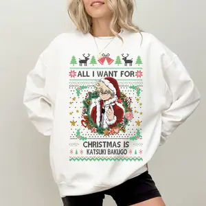 Katsuki Bakug0 Christmas SweatShirt, My Heroes Academiaa SweatShirt, MHA Christmas Shirt, Christmas Gift For Fan, Christmas Ugly Sweater