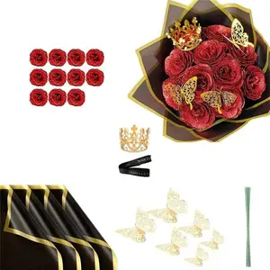 Eternal Love Sparkling Sparkling Rose Bundle, DIY Artificial Red/Blue Roses, Suitable for anniversaries, marriage proposals, weddings, Choose 11/36 Sparkling Roses, Eternal Sparkling Flowers, Slight Powder Loss is a Normal Phenomenon
