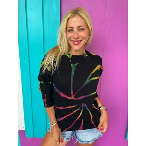 Black Galaxy Tie-Dye Sweatshirt