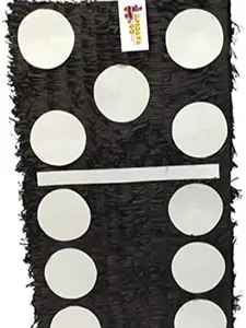 PINATA4U 20" Tall Black Domino Piece Pinata - Elevate Your Casino-Themed Las Vegas Birthday Party with Bold Decorations - Perfect for Black and White Poker Party Fun!