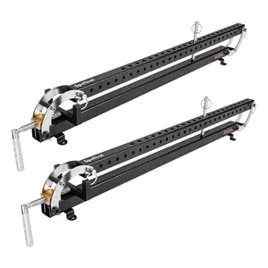 SpeTool 24 Inch Panel Clamp 2-Pack, 4-Way Pressure Steel Parallel Clamps for Woodworking, Cabinets, Tabletops, and Cutting Boards