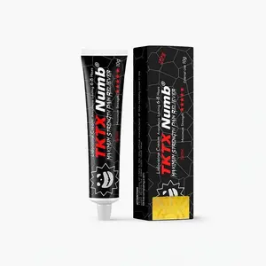 Deep Numbs 75% TKTX-Black Tattoo Cream Maximum Strength | 10g Per Tube Professional Painless Soothing Cream, 6-8 Hours Local Relief for Tattoo Artists & Enthusiasts
