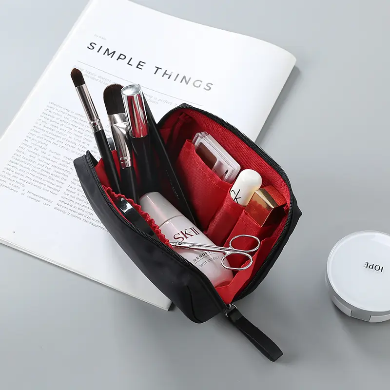 Lipstick Makeup Bag, Mini Small, Compartmentalized, Portable, Women's Organizer, Bag Insert, Compact Storage Pouch