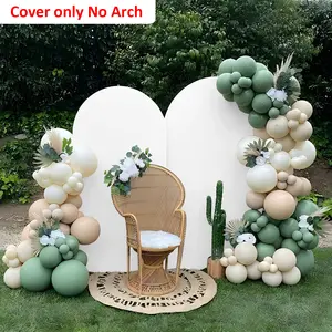 2-Piece Elastic Dome Backdrop Stand Cover Set, Ideal for Weddings Birthdays Baby Showers, No Frame Included, Perfect for Party Decorations, Party Decoration Supplies