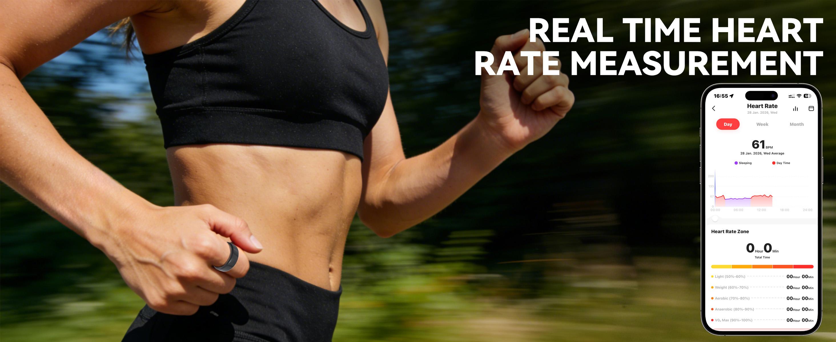 2026 New Smart Ring, Sleep & Heart Rate Monitoring, Waterproof for Swimming, Unisex Couple Style, Compatible with Android & iOS