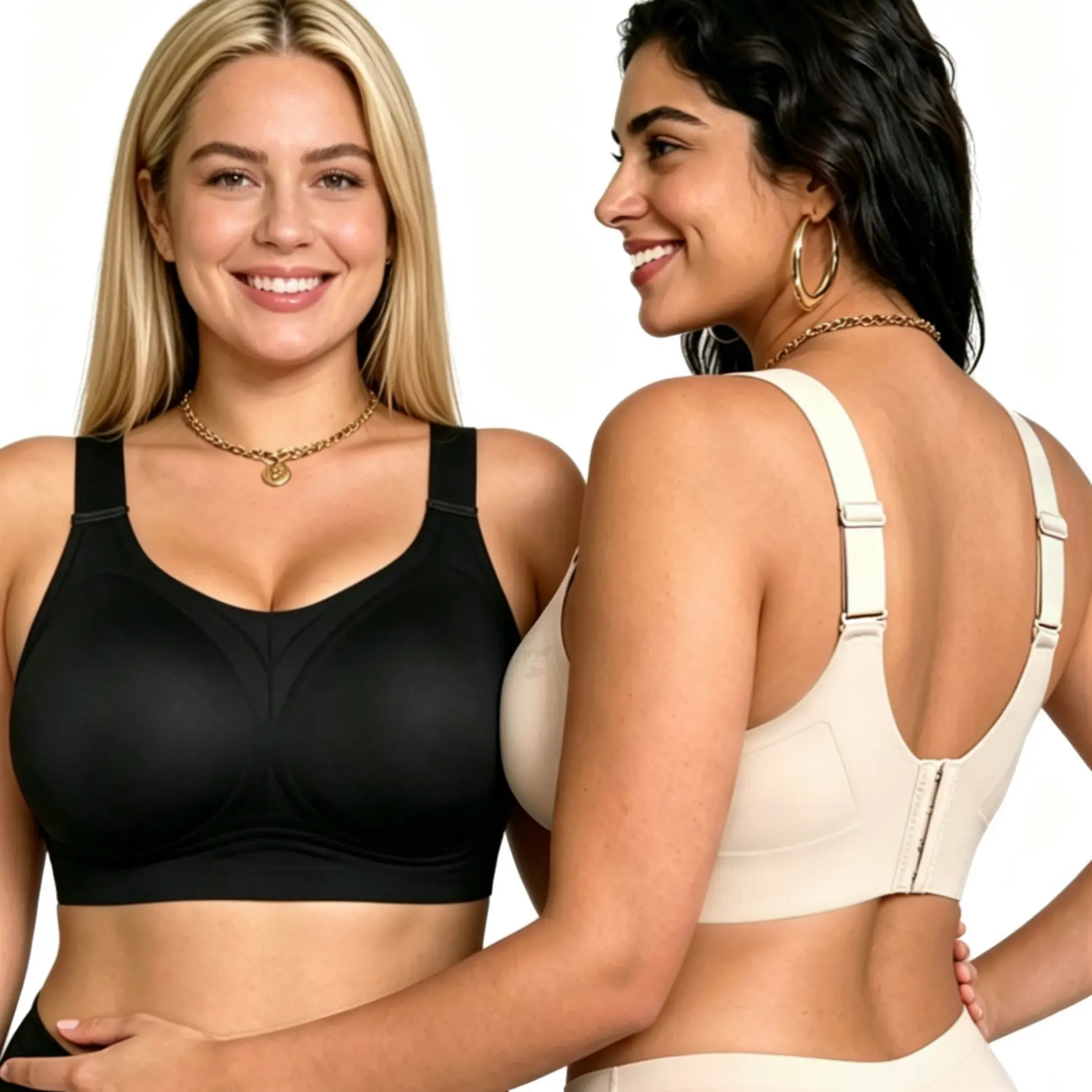 【Plus Size】 Wireless Bra for Women, Push Up Full Coverage Seamless Bra, Soft Support T-Shirt Bralette, Breathable Everyday Underwear