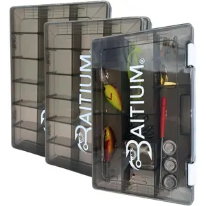 Fishing Tackle Box Organizer, Tackle Boxes With Dividers, Fishing Box, Tacklebox for Fishing, 3600 Tackle Tray or 3700, Lure Organizer, Plastic Storage Organizer Box, Parts Box - 3600 (3 Pack)