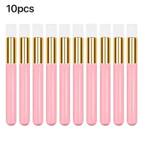 10/20/50 Pcs False Eyelash Cleaning Brush, Multi-Use Cosmetic Makeup Remover Brush, Essential Beauty Tool Set, Eye & Face Makeup Removal Cleansing