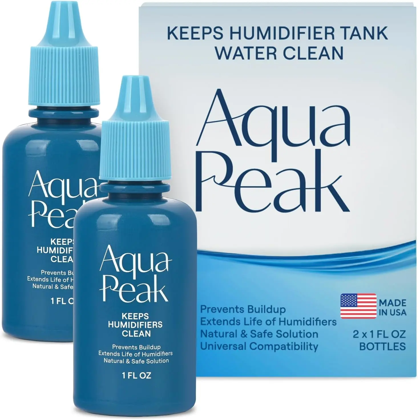 Berkland Humidifier Drops for Clean Tanks [2-Pack] | 400+ Uses | Food Grade Cleaner | Made in USA