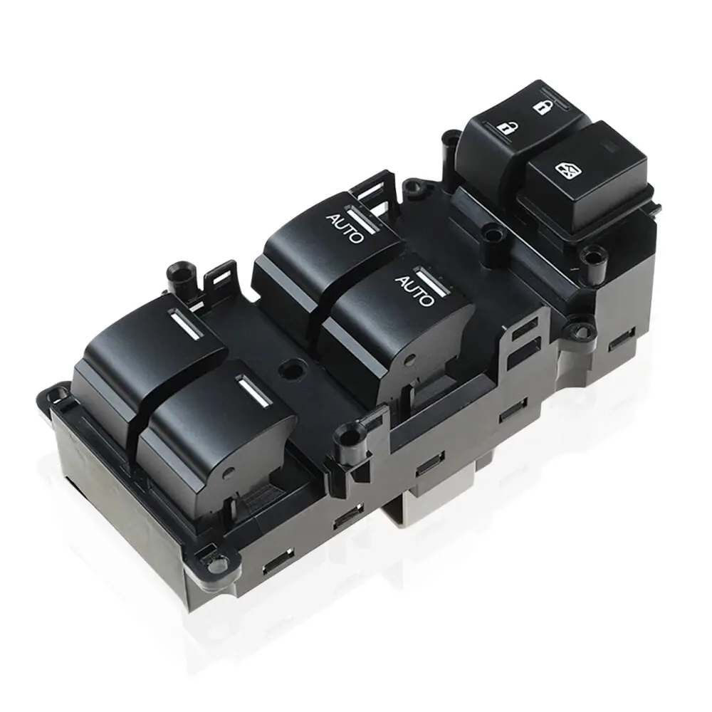 Driver Side Left Master Power Window Door Switch Unit - ABS Plastic Car Power Control Replacement Part 35750-TA0-A31 for 08-12 Honda Accord EX, EXL, 37 Pins, Supports Window Operation, New Auto Part (Requires Professional Installation)