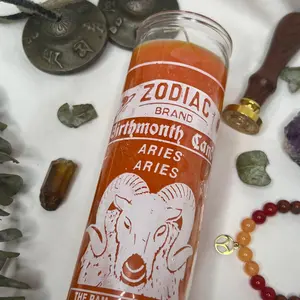 Aries Glass Candle