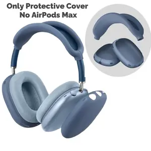 [No Headphones/Headset] Fintie Silicone Protective Case Cover for AirPods Max Headphones, Anti-Scratch Ear Pad & Headband Cover, AirPods Max Case