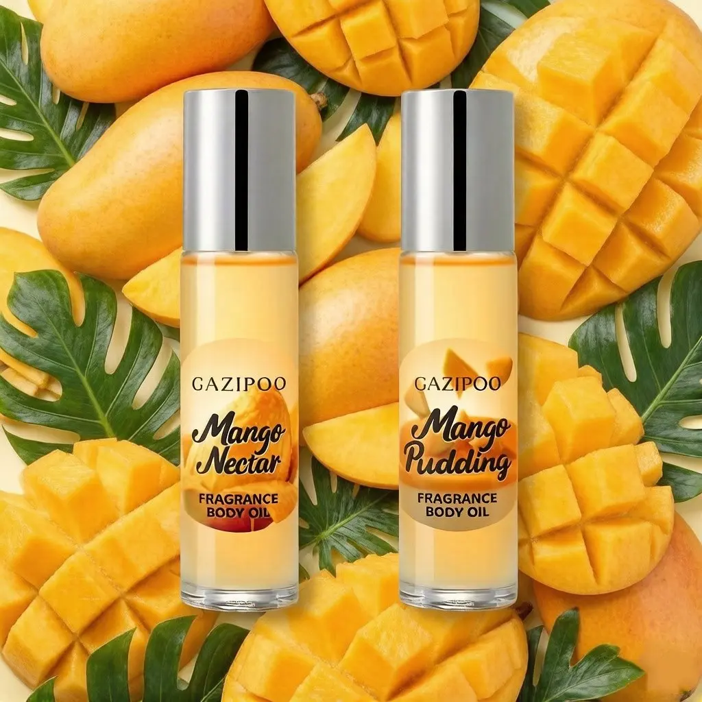 10ML Mango Pudding + 10ML Mango Nectar, Perfect for Mango Lovers, Sweet Yet Not Cloying, Long-Lasting Fragrance, Creates Allure Atmosphere