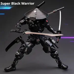 2026 new 22cm Super Black Warrior SC001 Snake Eyes Action Figure 1/10 Mecha Ninja Articulated Figure Finished Model Collect Toy Boy Gift