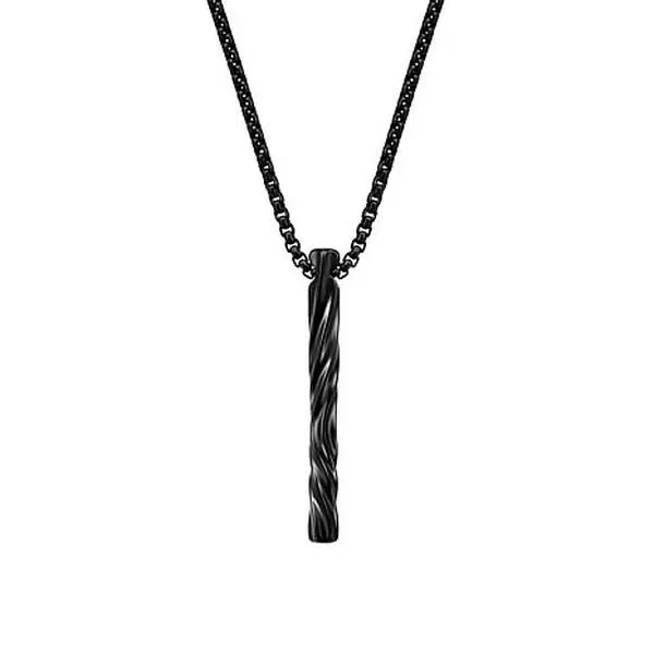 Van Heusen Twisted Vertical Tube Bar Pendant Necklace