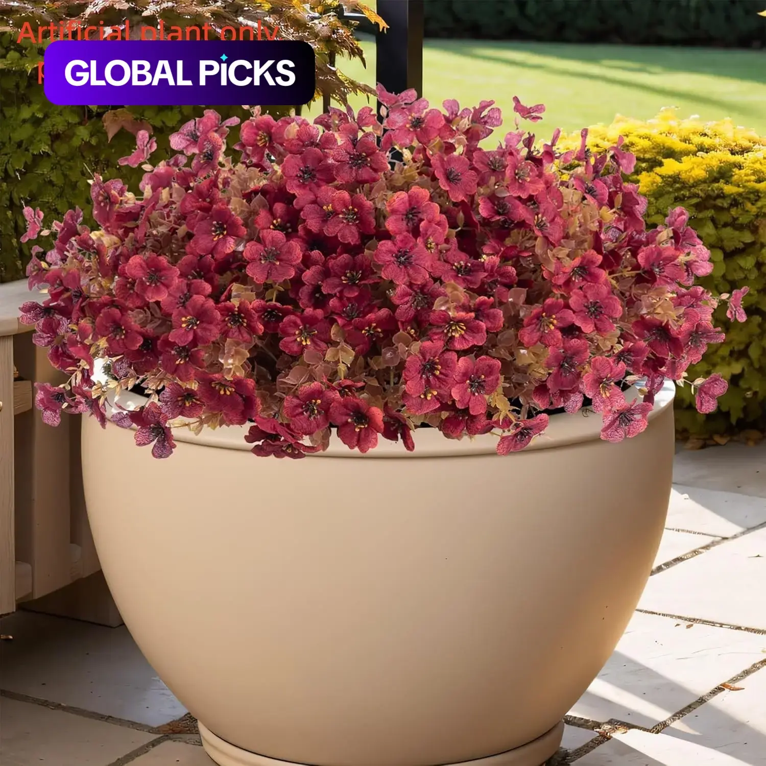 12 Artificial Autumn Flower Stems, Simulation Plants for Thanksgiving, Halloween, Christmas, Wedding, Party and Home Garden Decoration, Fake Flowers, Artificial Flower Arrangement #GLOBAL PICKS