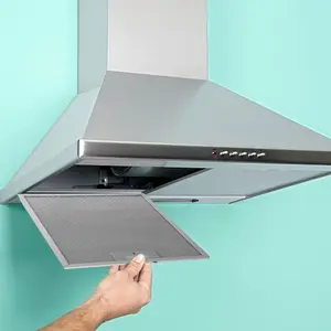 Aluminum Silver Cooker Hood  Metal Mesh Extractor Vent Filter 280x355x9mm [TS3]
