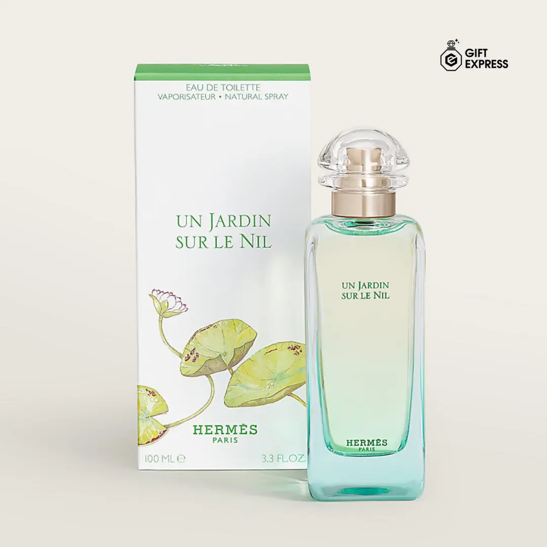 Un Jardin Sur Le Nil by Hermes 3.3 oz Eau de Toilette Spray for Men and Women Floral Jasmine Perfume Elegant Scent
