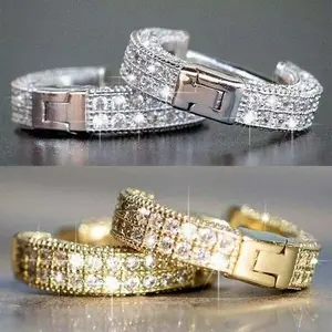Zircon classic circle earrings for men and women, suitable for daily commuting and gift giving y2k springtok