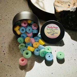 Fruity Loops Scented Wax Melts Candle with Fruity Fragrance - Long-Lasting Eco-Friendly Wax Melts for Aromatherapy Aroma Candle