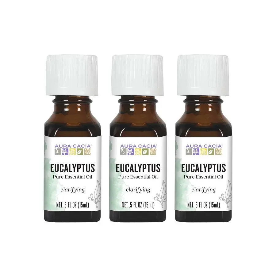 Aura Cacia Eucalyptus Essential Oil 0.5 fl. oz. (3 Pack)