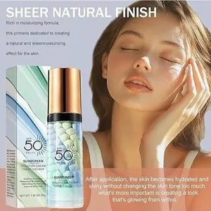 Color Correcting Primer Face Makeup,Face Primer with SPF 50,Oil Control Primer Makeup,Hydrates and Moisturizes,Radiance Skin,Protector Solar Para La Cara Con Color