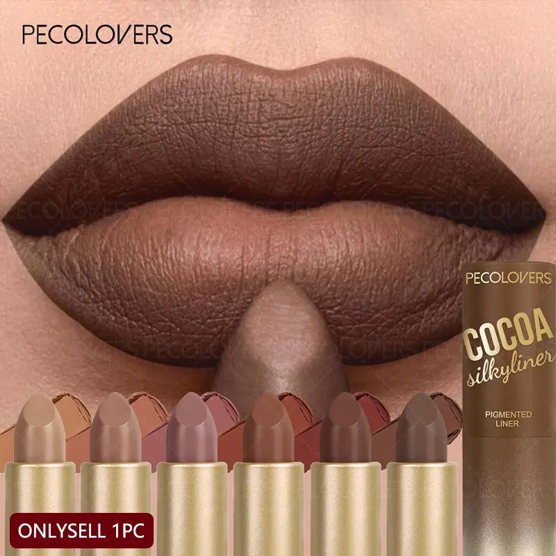 Nude Lipstick Matte Brown Lip Gloss High Pigment Lip Products Makeup Classic Sexy Lipgloss Non-Stick Cup Long Lasting Red Lip Tint Cosmetics Individual Lipsticks