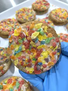 Fruity Mama - NEW Lactation Cookies Soft Bakery-Style Cookies with White Chocolate Fruity Cereal & Galactagogue-Rich Ingredients for Milk-Making Moms - Baked