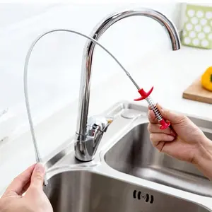Flexible Grabber Claw Pick Up Reacher Tool With 4 Claws Bendable Hose Pickup Reaching Assist Tool for Litter Pick, Home Sink, Drains, Toilet, Hair Remover (78.74 inch)