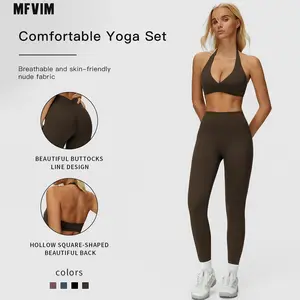 MFVIM Women's Seamless Sports Clothing Set - Comfortable Activewear for Yoga, Running, All-Season Workout Fit Gear
