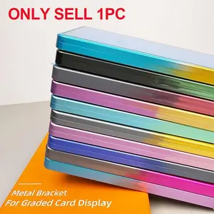 Unique Gradient Aluminum Frame Game Card Protector,Suitable forPSA/CGC/BGSg, 35pt Magnetic Rating Card Case, UV Protection,