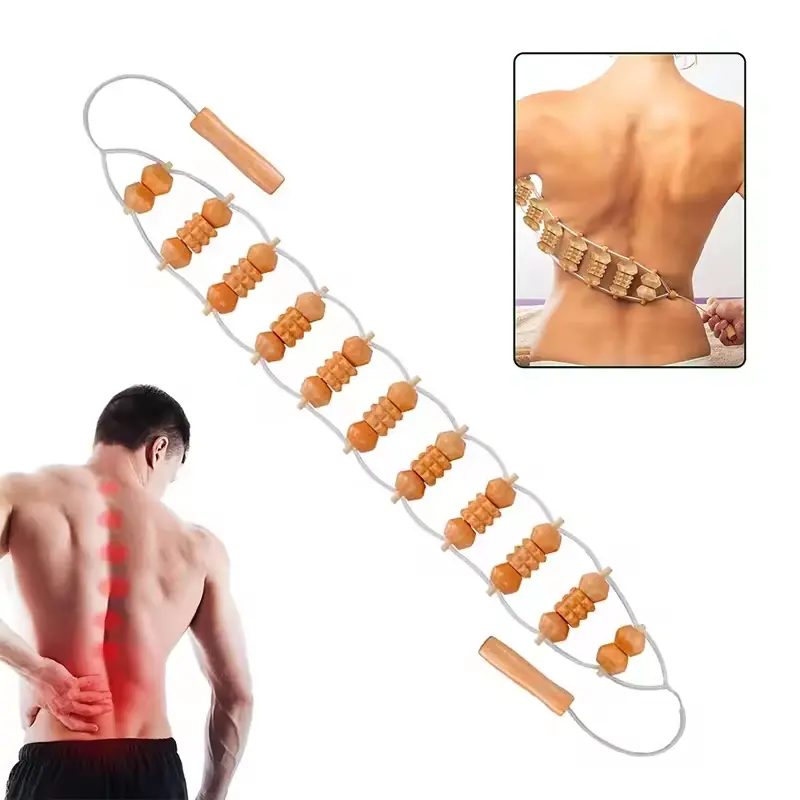 Back Massager, 1 Count Multifunctional Muscle Roller Stick Back, Body Massage Relaxation Tool, Relaxation Aid, Manual Massage Tool for Women & Men