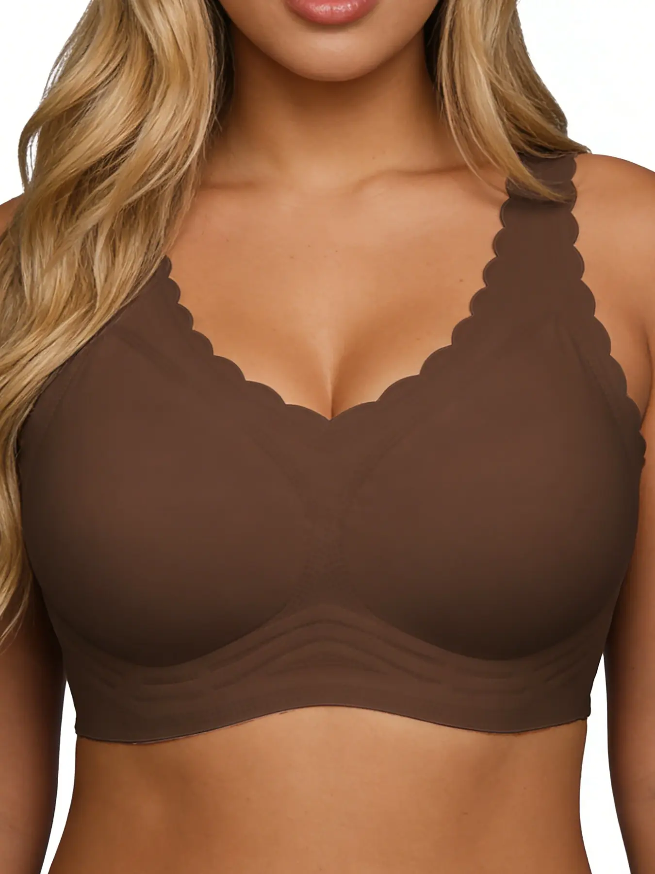 Women's Seamless Wireless Jelly Bra Underwear, Womenswear, Medium Support, Soft Comfort, Casual Fashion, Full Coverage, Buckleless Design, Fit, All Seasons, Wireless Compression Bras