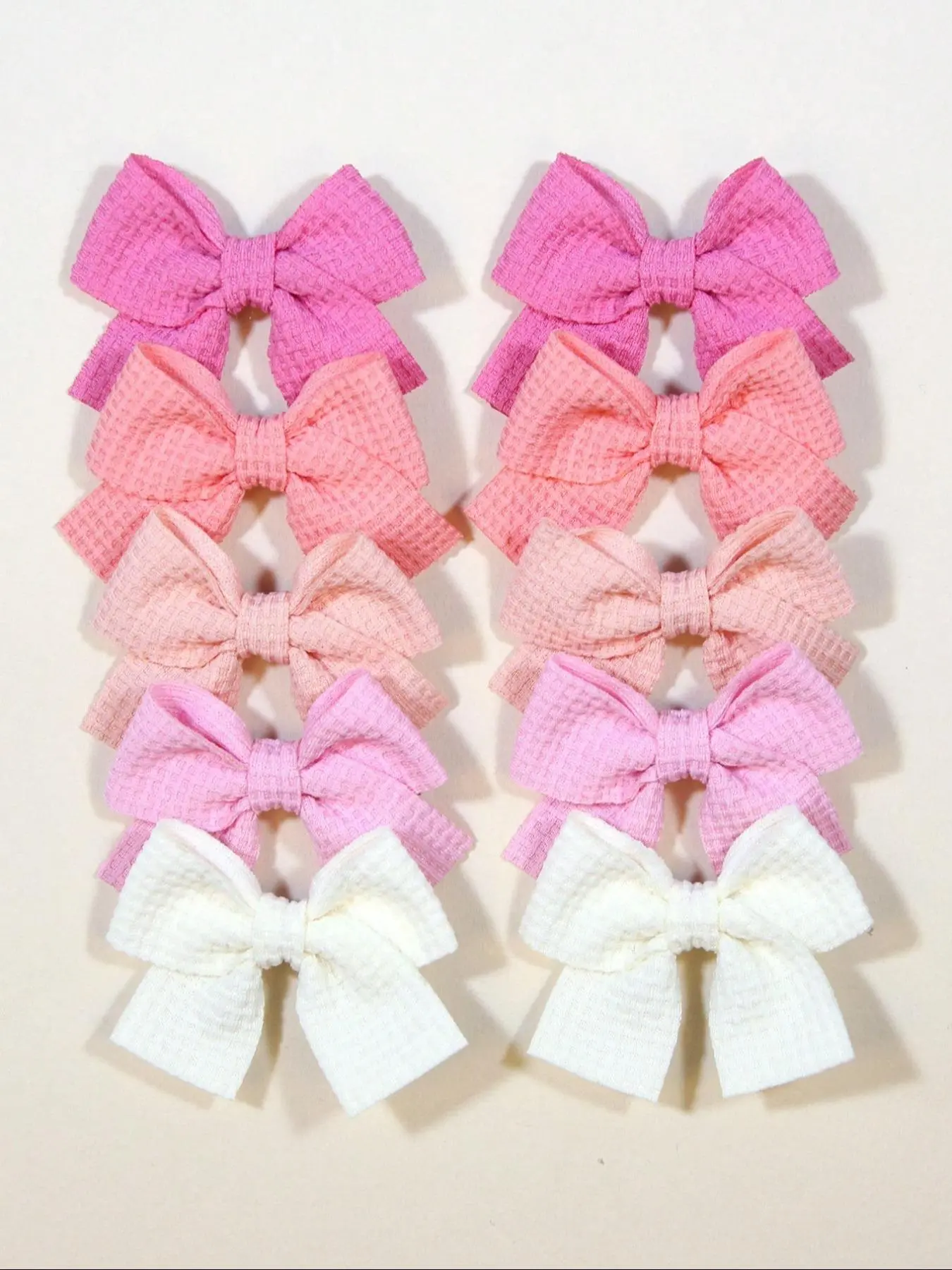 10Pcs-Set-New-Cute-Ribbon-Bowknot-Hair-Clips-For-Kids-Handmade-Baby-Girls-Hair-Accessories