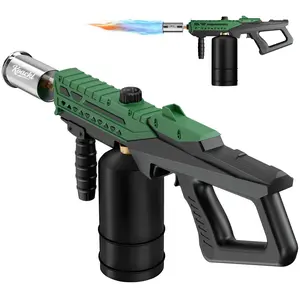 KOACKL Propane Torch Gun, Multi-use Torch Lighter with Adjustable Flame, Campfire & Charcoal Starter for BBQ, Searing Steak, Welding Machine Kits, Fathers Day Gifts(Propane Tank Not Included)