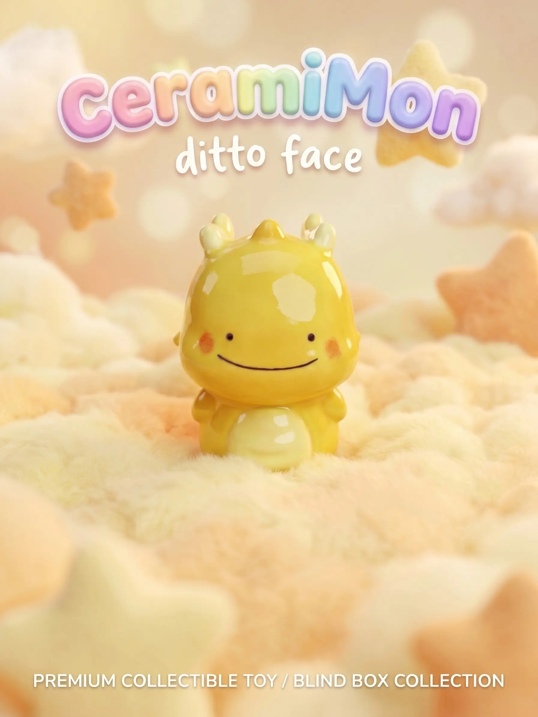Ditto Face Ceramic Blind Box Handmade Collectible Figure