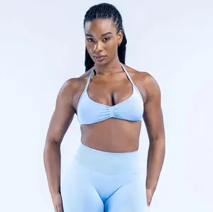(with logo) DFYNE Impact Strappy Bra Comfort Breathable Quick-Dry Compression Fitness Set