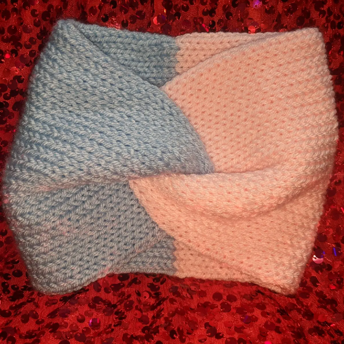 Knitted Messy Bun Headband