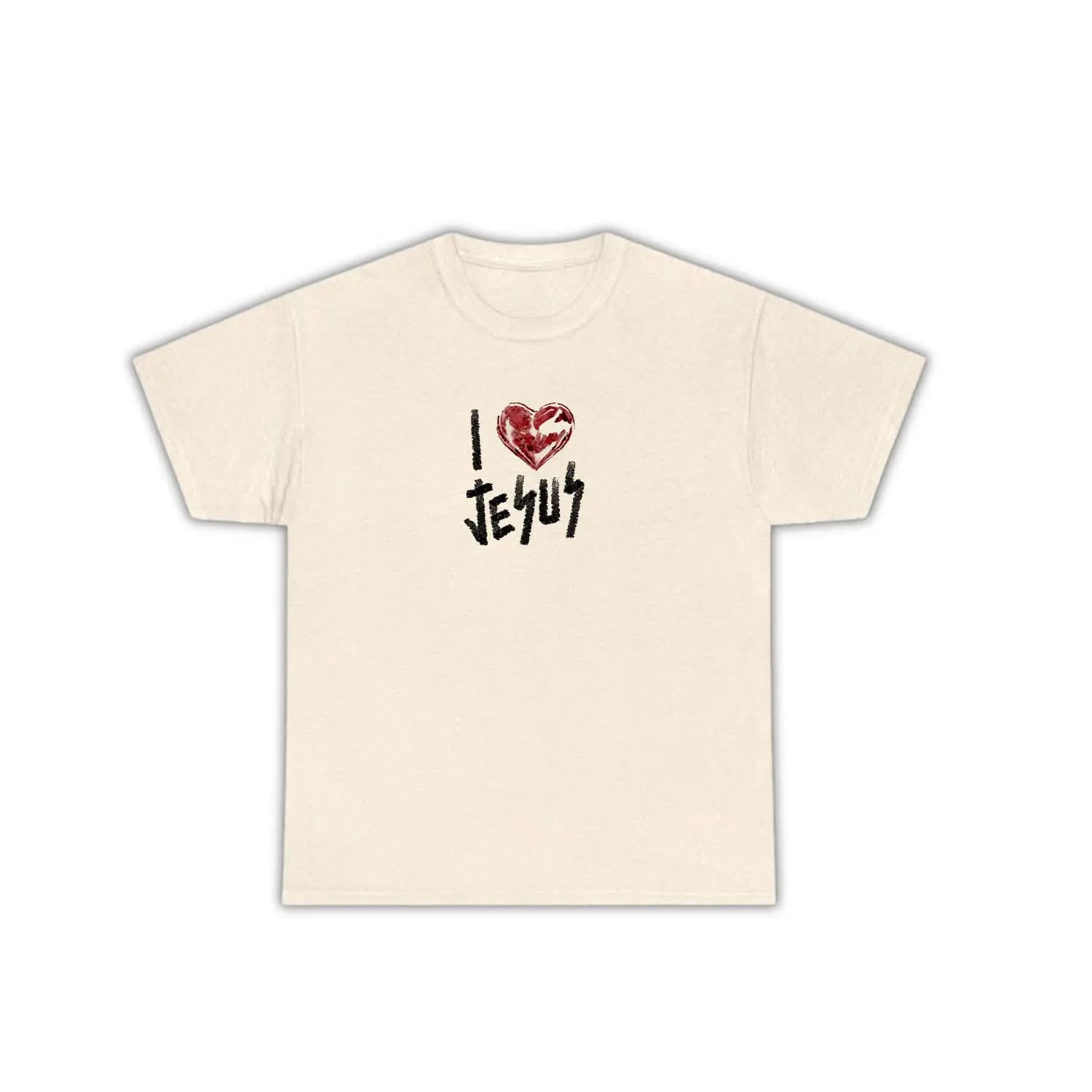 Unisex 100% Cotton I Love Jesus Graphic Tshirt, cotton t-shirt gift, gift t-shirt, unisex crew neck tee, jesus save, jesus tshirt