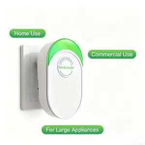 2026 Updated Design Plug-In Power Box with US Plug, 90-250V Compatible Power Saver Electricity Saving Box, Whole House Surge Protector Appliance Lifespan Extende