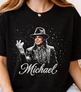 Michael Jackson King of Pop Halftone T-Shirt 0123
